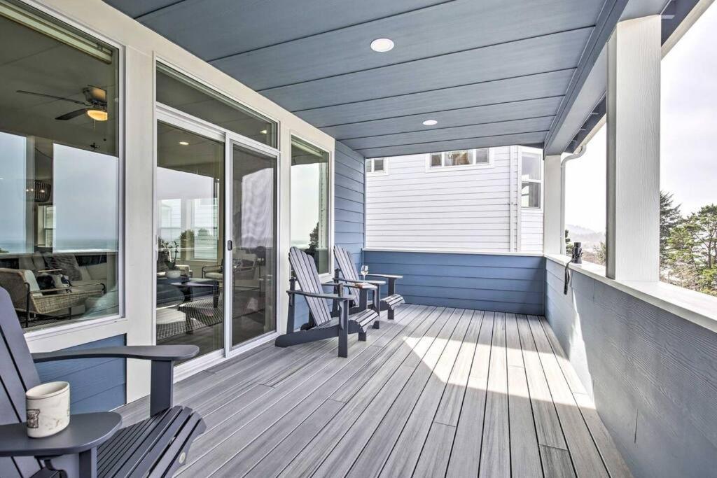 Modern Oregon Retreat W/ Deck, Hot Tub, Ocean View ديبو باي المظهر الخارجي الصورة